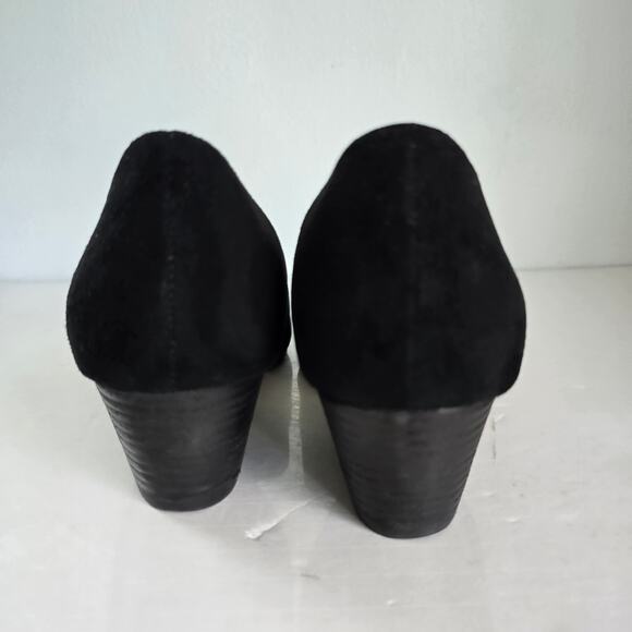 Eileen Fisher Hilly D‘Orsay Shoes Women's 11 Black Suede Career Minimalist Lagom - Picture 3 of 11